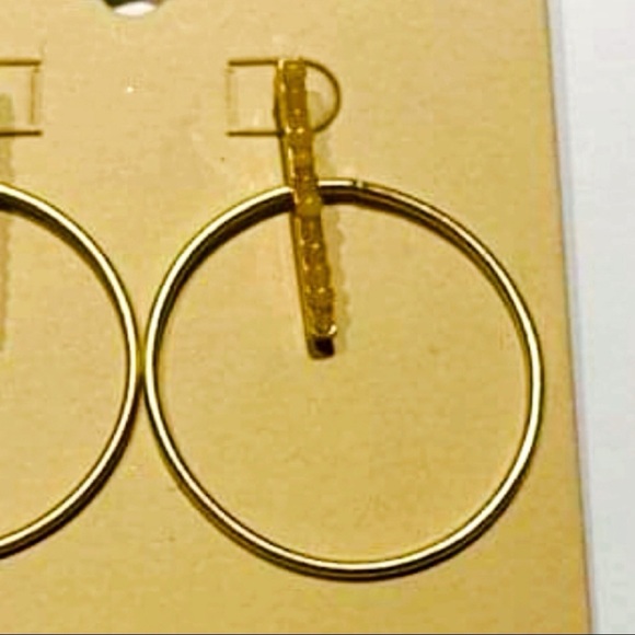 Eco Friendly Upcycled Minimalist Hoop Earrings - Picture 5 of 6